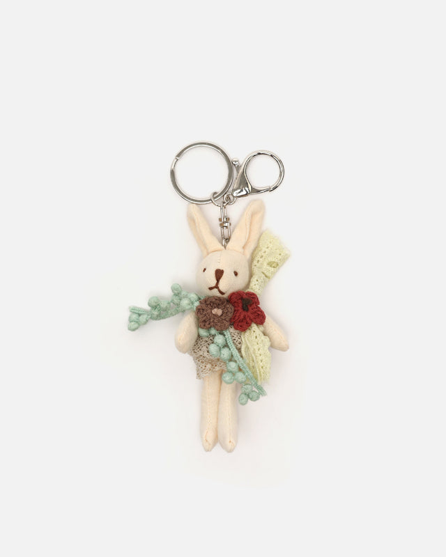 Coni rabbit charm keyring