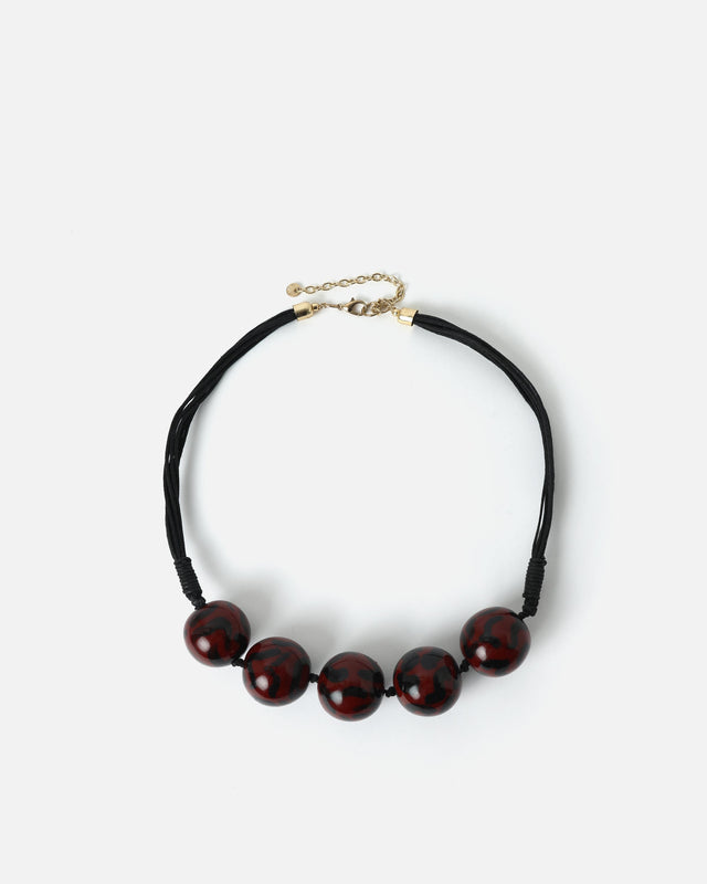 Billar collana con grandi sfere