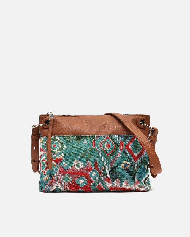 Zarias kleine Umhängetasche mit Jacquard-Muster