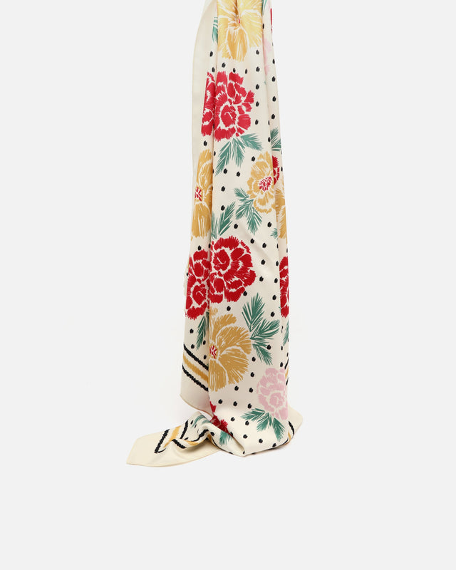 Clavelito foulard stampato