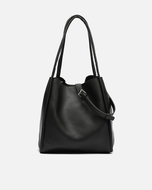 Guevon borsa a tracolla con beauty case e tracolla removibile 