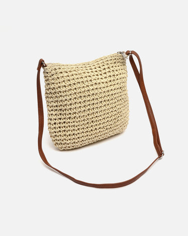 Tillian bolso bandolera efecto rafia con detalle colgante 
