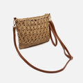 Blumi bolso bandolera efecto rafia con asa de mano e bandolera extraíble 