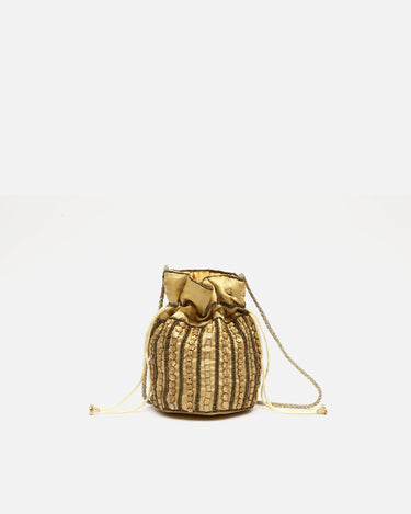 Sac petit style seau avec perles 