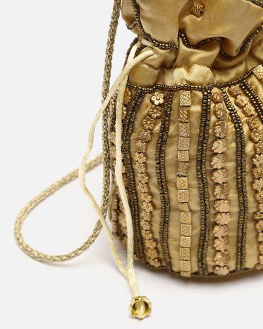 Sac petit style seau avec perles 