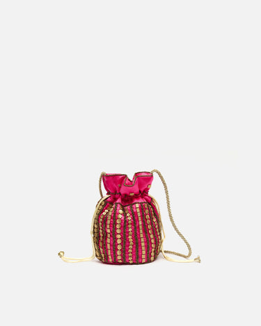 Petit sac seau Saqui avec perles 