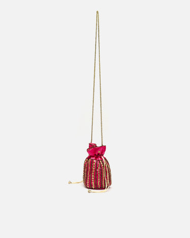 Petit sac seau Saqui avec perles 