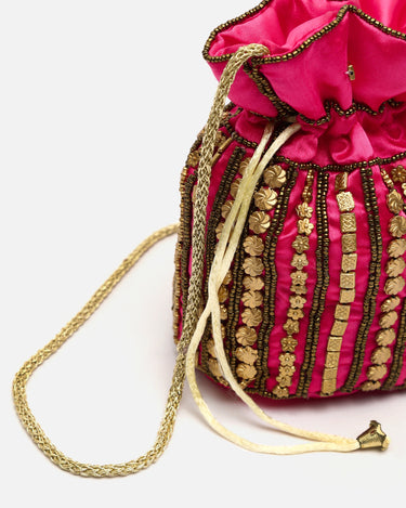 Petit sac seau Saqui avec perles 