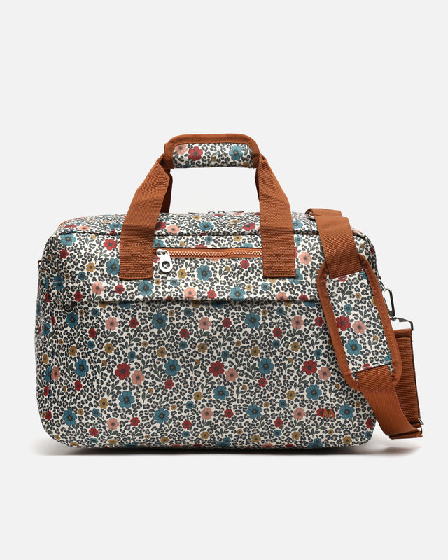 Leoflor printed weekend bag with removable shoulder strap 