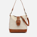 Sora Hobo-Tasche aus Kunstleder mit Raffia-Effekt 