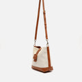 Sora Hobo-Tasche aus Kunstleder mit Raffia-Effekt 