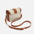 Sori small crossbody bag in faux leather and raffia effect 