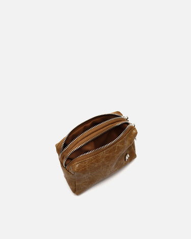 Luci Coin Purse with Double Zipper Closure 