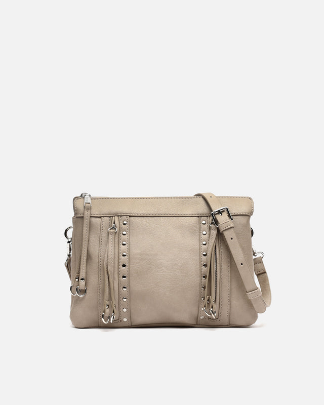 Nikasi crossbody bag with metallic details