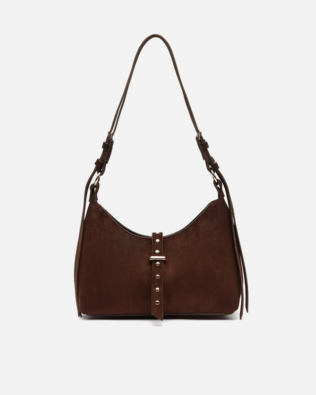 Belly bolso de hombro pequeño efecto ante