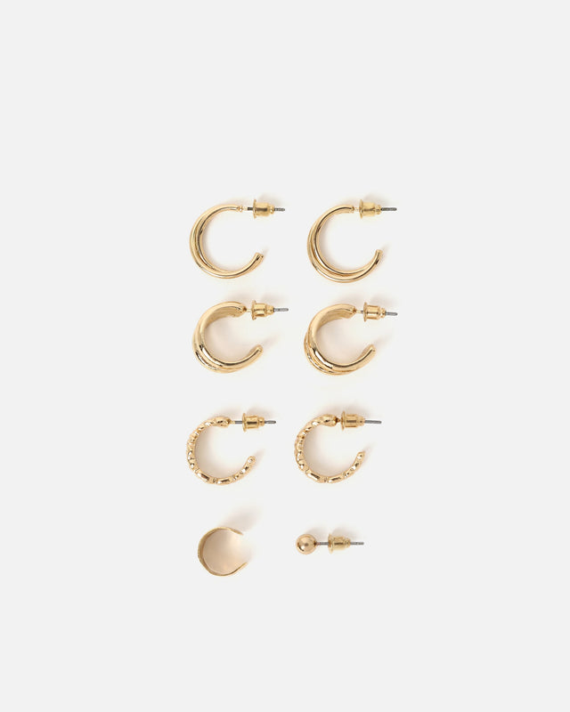 Damian open hoop earrings pack