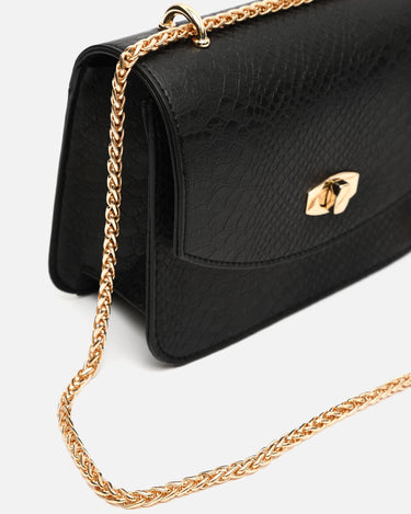Viela bolso de fiesta pequeño con solapa y estampado animal print 