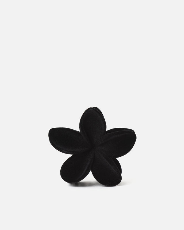Florencio pince à cheveux en forme de fleur noire en velours