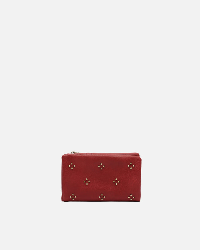 Florchi monedero pequeño con detalles metálicos