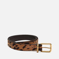Calisa cinturón con hebilla cuadrada y estampado animal print 