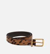 Calisa cinturón con hebilla cuadrada y estampado animal print 