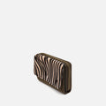 Mider monedero grande efecto ante y estampado animal print 