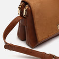 Richa bolso bandolera combinado con solapa efecto ante 