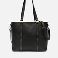 Mampini bolso shopper grande con asa bandolera extraíble y detalles metálicos 