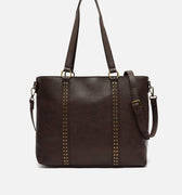 Mampini bolso shopper grande con asa bandolera extraíble y detalles metálicos 