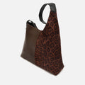 Belba bolso hobo efeco ante y estampado animal print  
