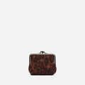 Belbi portamonedas con cierre de boquilla y estampado animal print 