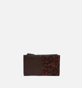 Belba monedero pequeño efecto ante animal print 