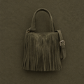 Morodi bolso tote de fiesta pequeño con flecos efecto ante y detalle colgante 