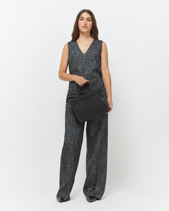 Danelin bolso tote mediano en nylon con asa bandolera extraíble