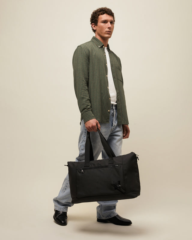 Icaro borsa da weekend in nylon con tracolla removibile 