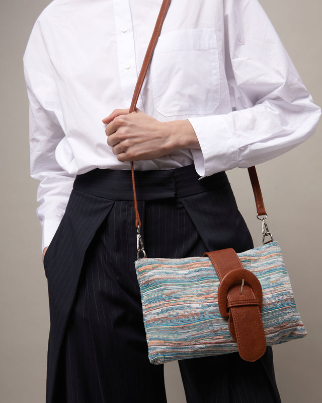 Lurdesi borsa a tracolla piccola con stampa jacquard 