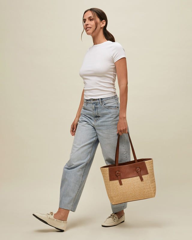 Not borsa shopper effetto rafia