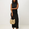 Tillian bolso bandolera efecto rafia con detalle colgante 