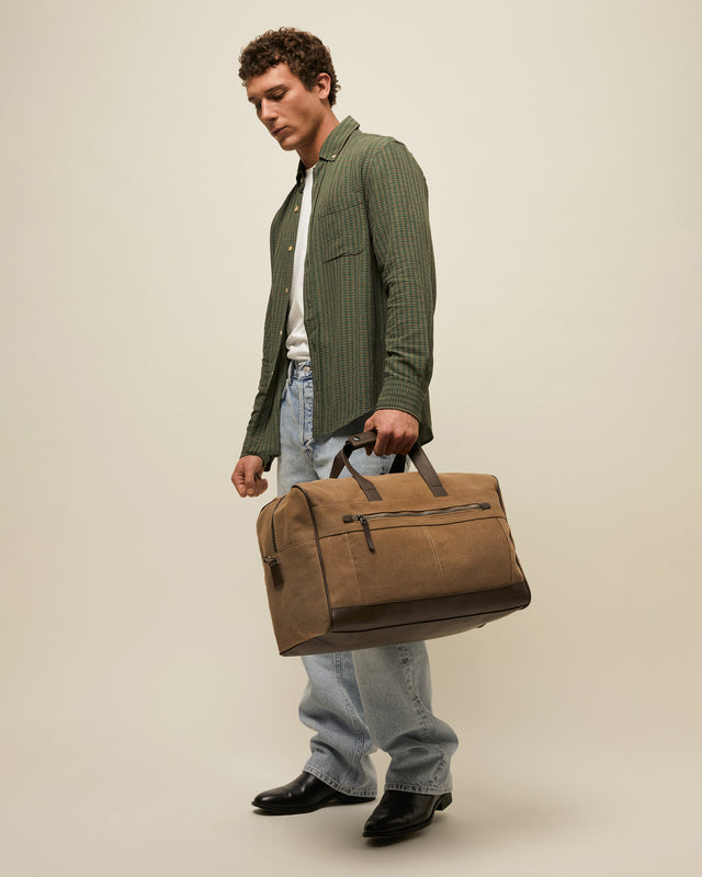 Tirso borsa da weekend con tracolla removibile