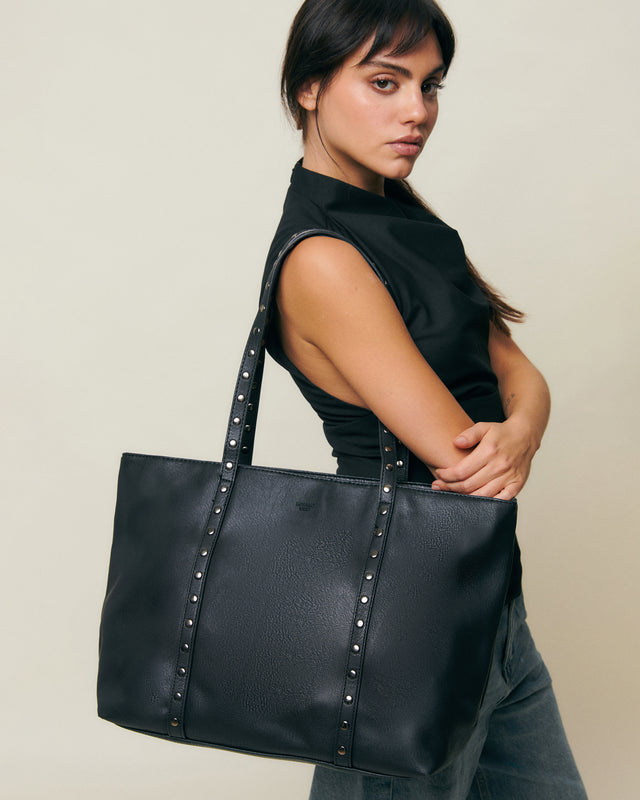 Watty Borsa shopper con dettagli metallici