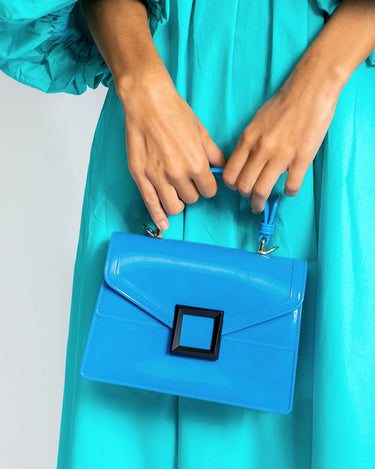 Welly small tote bag with vinyl effect and shoulder strap 